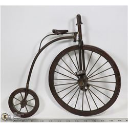 FLAT W/  ANTIQUE-STYLE METAL & WOOD BIKE