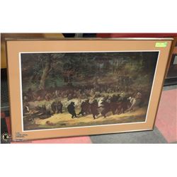STOCK MARKET "BEAR DANCE"  WM HOLBROOK 25" x 37