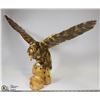 Image 1 : HAND CARVED EAGLE STATUE 17" TALL
