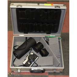 CANON CAMERA IN SILVER WITH CASE CANON TAB 35 MM