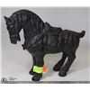 Image 1 : ANTIQUE LARGE HEAVY CAST IRON HORSE