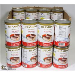 CASE OF DIAMOND BRAND MACKEREL IN BRINE