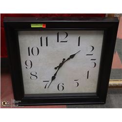 24" x 24" HANGING WALL CLOCK