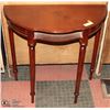 Image 1 : HALF MOON SHAPE DECORATIVE HALL TABLE 30" X 15" X