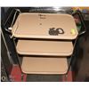 Image 1 : 3-TIER METAL ROLLING POWERED CART WITH