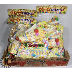 FLAT OF ASSORTED BIRTHDAY SUPPLIES