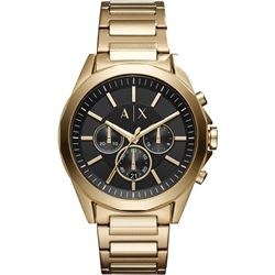 NEW ARMANI EXCHANGE TRIPLE CHRONO BLK DIALMSRP$275