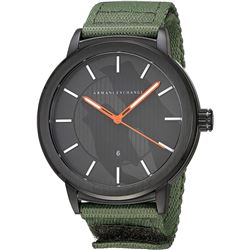 NEW ARMANI EXCHANGE BLACK DIAL 46MM MSRP $219