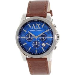 NEW ARMANI EXCHANGE BLUE DIAL 3-CHRONO MSRP $230