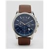 Image 4 : NEW ARMANI EXCHANGE BLUE DIAL 3-CHRONO MSRP $230