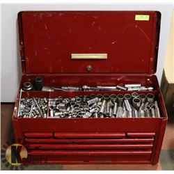 TOOL BOX LOADED WITH TOOLS INCLUDING