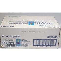 CASE WITH 6 454G CANS OF PHENYL-FREE