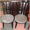 Image 1 : PAIR OF NEW DINING CHAIRS BROWN