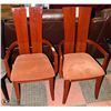 Image 1 : PAIR OF NEW DINING CHAIRS RED WITH SOME MARKS