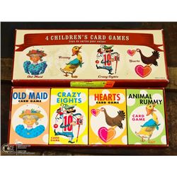VINTAGE REPLICA KIDS CARD GAME SET