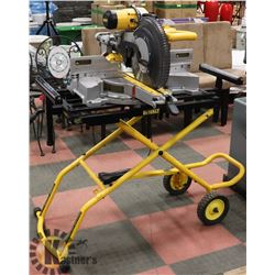 DEWALT SLIDING COMPOUND MITRE SAW AND DEWALT STAND
