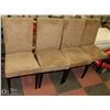 Image 1 : SET OF 4 DINNING CHAIRS
