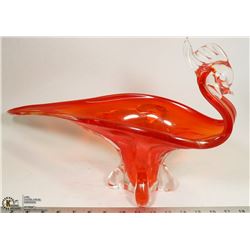 GLASS ART SCULPTURE 18" X 12"