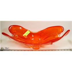 GLASS ART SCULPTURE  18" LONG