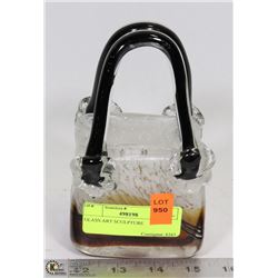 7" GLASS ART SCULPTURE