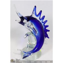 11.5" TALL GLASS ART SCULPTURE