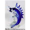 Image 1 : 11.5" TALL GLASS ART SCULPTURE