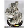 Image 1 : THREE WOLF CERAMIC ORNAMENT NAMED THE CANADIAN