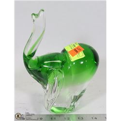 9" TALL GLASS ART SCULPTURE