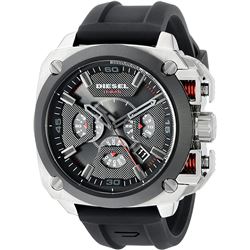 NEW DIESEL TRIPLE CHRONO GRAY DIAL MSRP $402 55MM