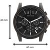 Image 8 : NEW ARMANI EXCHANGE BLACK DIAL TRIPLE CHRONO