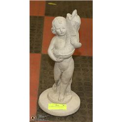 15" CEMENT FOUNTAIN STATUE