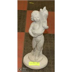 15" CEMENT FOUNTAIN STATUE