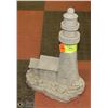 Image 1 : CEMENT LIGHTHOUSE STATUE 12" TALL