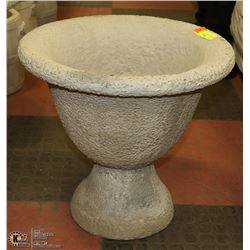 CONCRETE  PLANTER   17" TALL X 18" WIDE