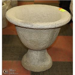 CONCRETE  PLANTER    17" TALL X 18" WIDE