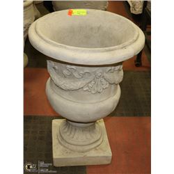 CONCRETE  PLANTER  24" TALL X 16" WIDE
