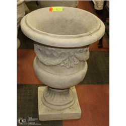 CONCRETE  PLANTER   24" TALL X 16" WIDE