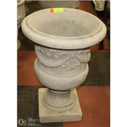 CONCRETE  PLANTER   24" TALL X 16" WIDE