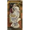 Image 1 : DECORATIVE GARDEN / PATIO GIRL STATUE HAND PAINTED