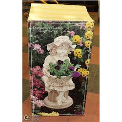 DECORATIVE GARDEN / PATIO BOY STATUE HAND PAINTED