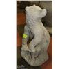 Image 1 : CONCRETE BEAR WITH CUB 19" TALL
