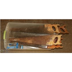 LOT OF 4 TOTES OF ASSORTED HAND & POWER  TOOLS