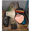 Image 1 : PALLET OF ASSORTED ITEMS WITH INCLUDE ; SMALL LAMP