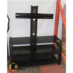 TV STAND WITH GLASS & METAL
