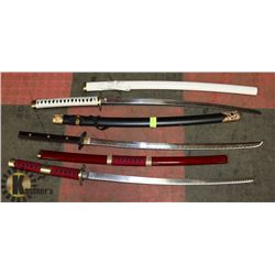 LOT OF 3 NINJA SWORDS