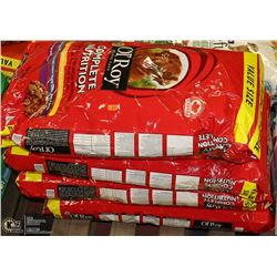 FOUR 18KG BAGS OF OL'ROY DOG FOOD