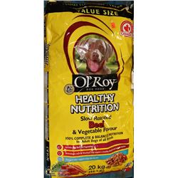 20KG BAG OF OL'ROY BEEF DOG FOOD