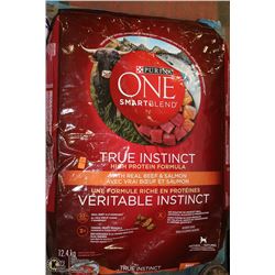 12.4 KG BAG OF PURINA BEEF AND SALMON DOG FOOD