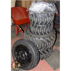 TIRE LOT: INCLUDES DONUT SPARE, TUBE AND