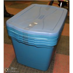 BUNDLE OF 4 RUBBERMAID STORAGE CONTAINERS